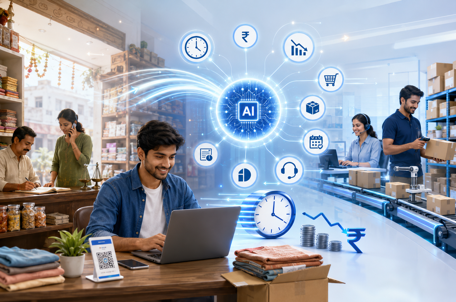 How AI Automation Is Helping Small Businesses in India Save Time and Cut Costs